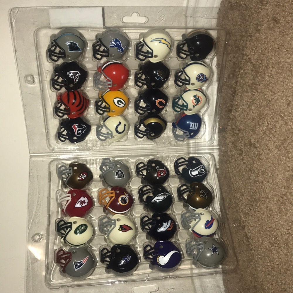 Mini Decorative NFL Helmets